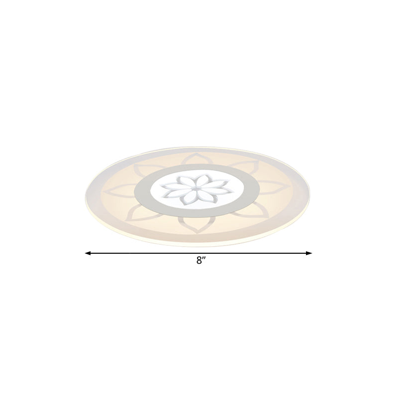 Blossom Acrylic Led Flushmount Ceiling Lamp In Warm/White 8/16.520.5 Wide