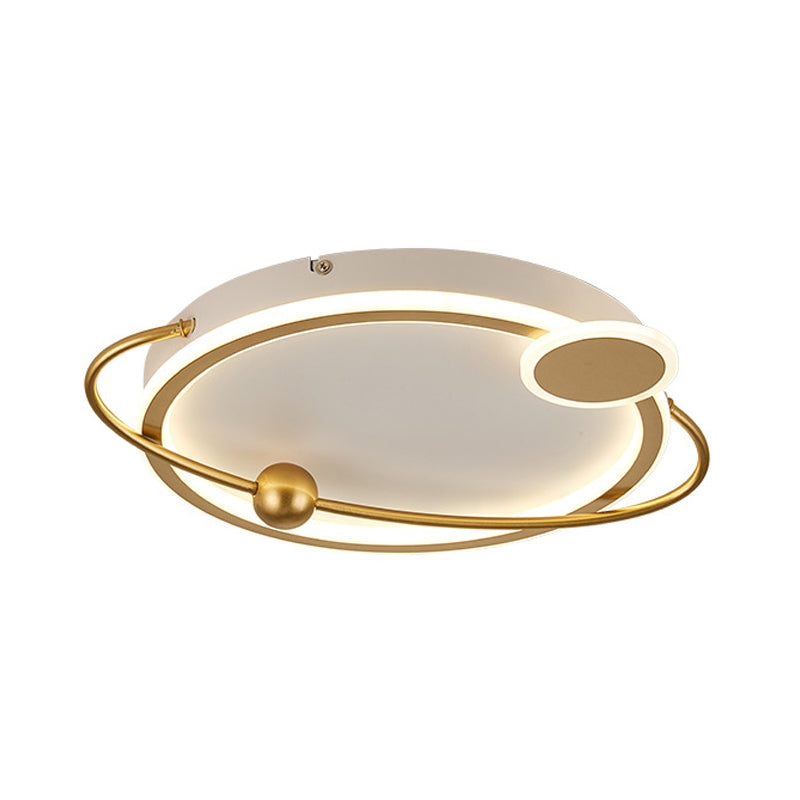 Contemporary Gold/Black Led Flush Ceiling Light Warm/White 19/23.5 Dia
Or
Modern Dia