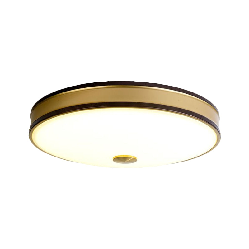 Black/Gold Round Led Flush Mount Ceiling Light - 12/19/15.5 Diameter Perfect For Bedrooms And