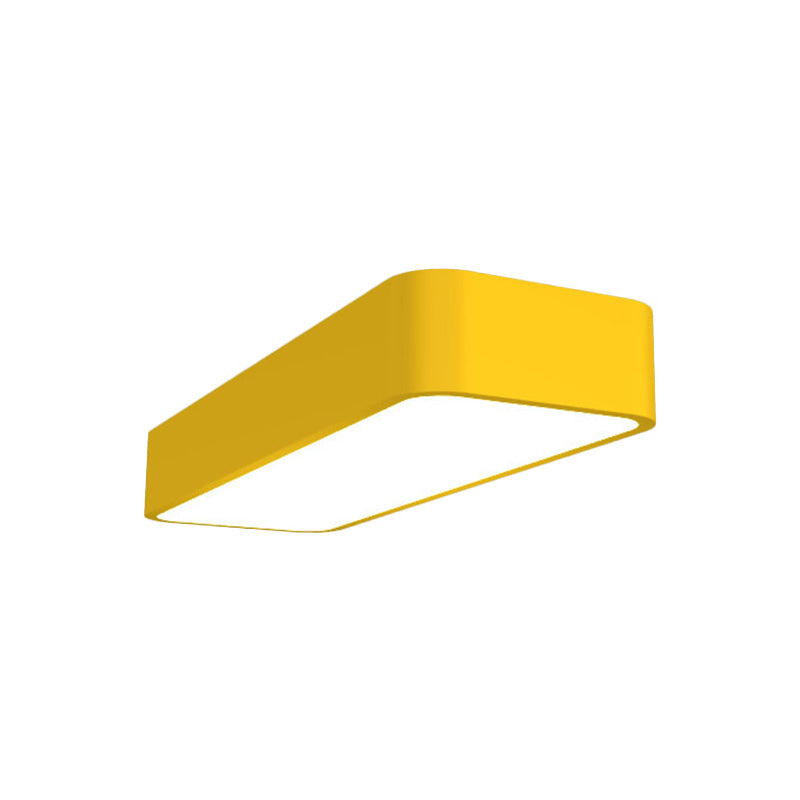 Macaron Acrylic Led Flush Mount Light: Bright & Colorful Ceiling Lighting For Kindergarten