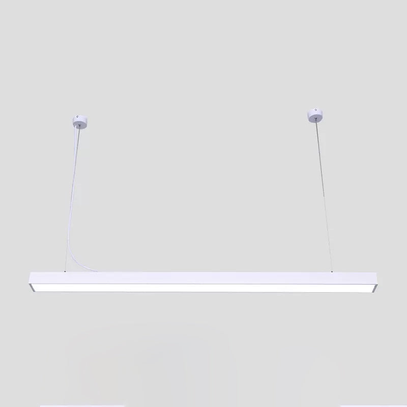 Sleek Acrylic Bar Led Suspension Pendant Light For Office Spaces White / 23.5’