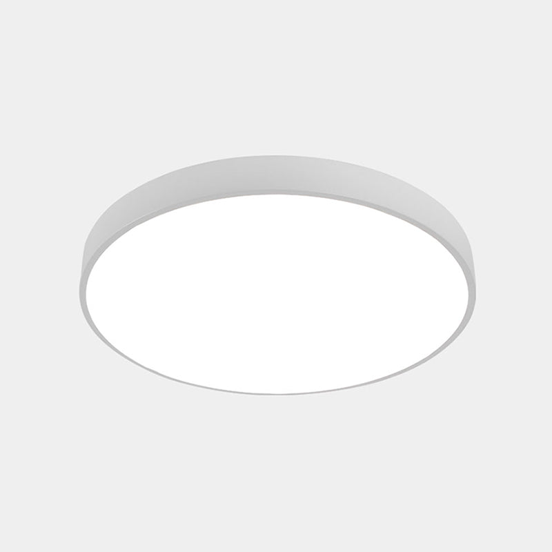 Nordic Led Ceiling Light With Acrylic Diffuser For Hallways - Sleek Metal Flush Mount