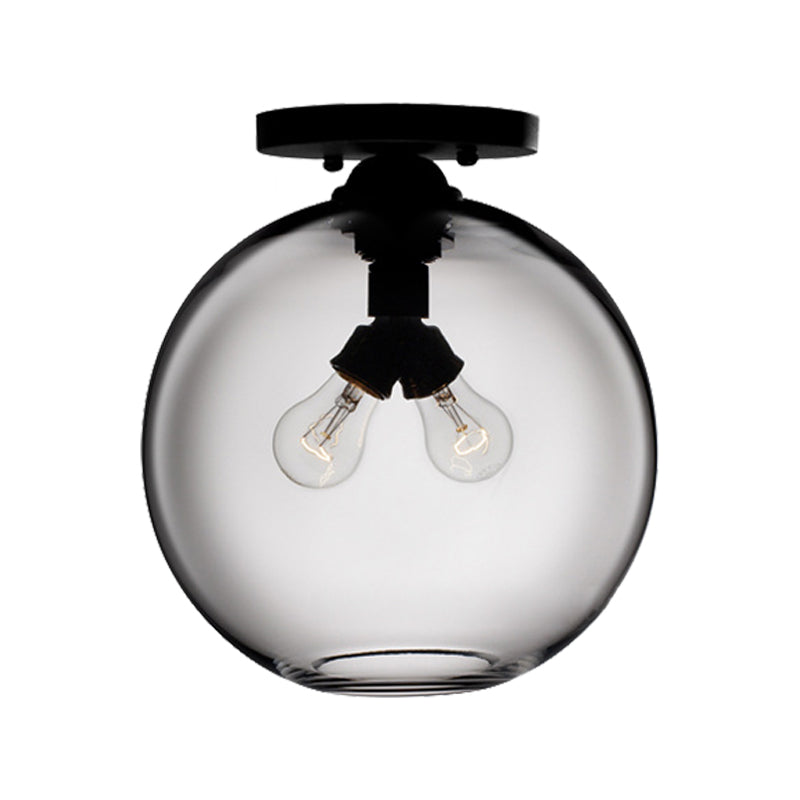 Modern 2-Head Flushmount Ceiling Lamp With Colorful Glass Shades - Global Mounted Light
Or
Global