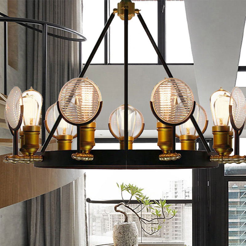 Vintage Brass Finish Metal Suspension Light Pendant For Bedroom Lighting