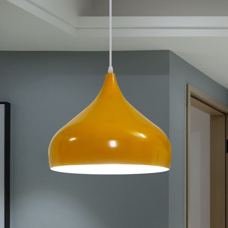 12.5/16.5 Wide Dome Pendant Lighting Modern Iron Hanging Light - 1 Black/White/Red
Note: Although