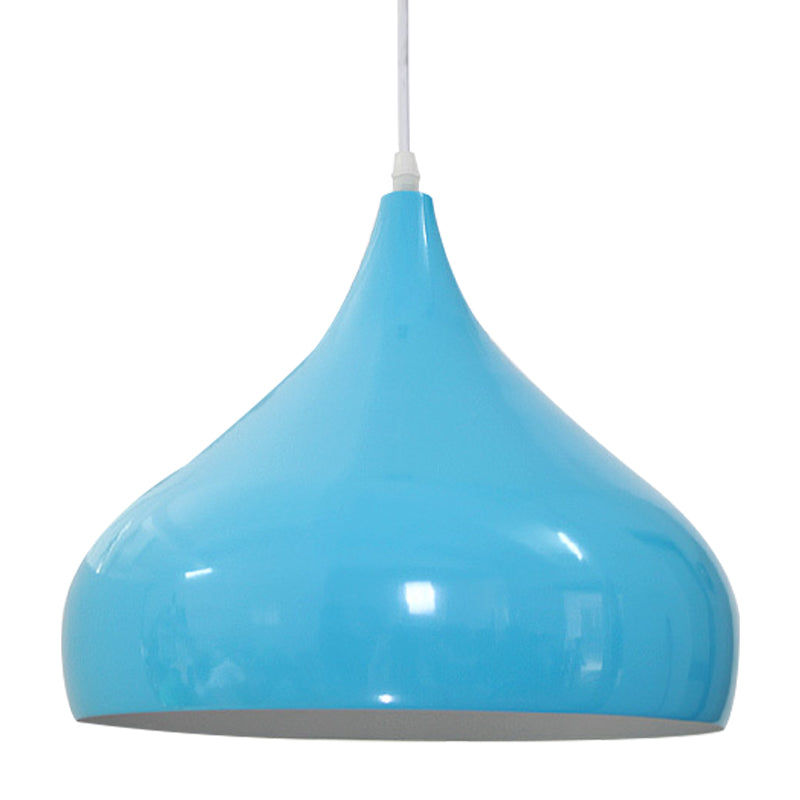 12.5/16.5 Wide Dome Pendant Lighting Modern Iron Hanging Light - 1 Black/White/Red
Note: Although