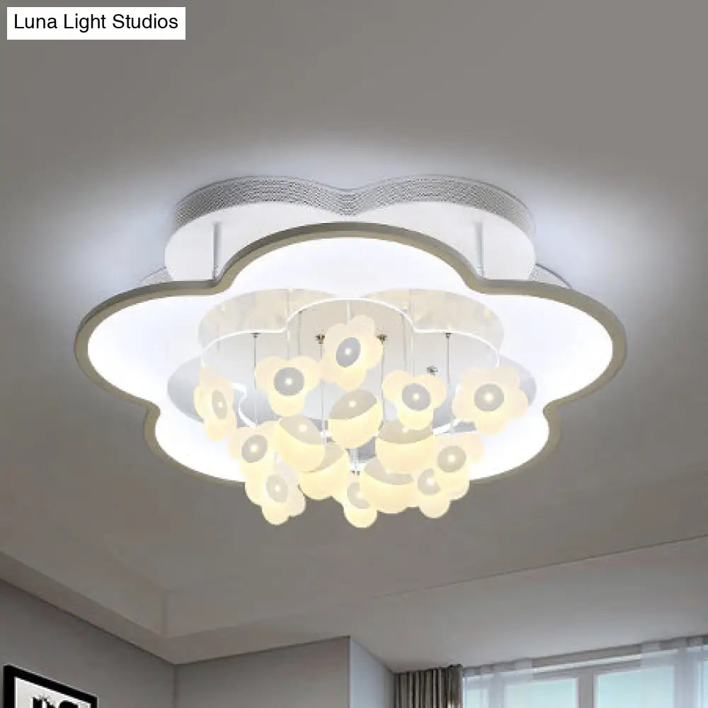 Blossom Modern Led Ceiling Light For Adult & Kid Bedrooms (Acrylic Flushmount)