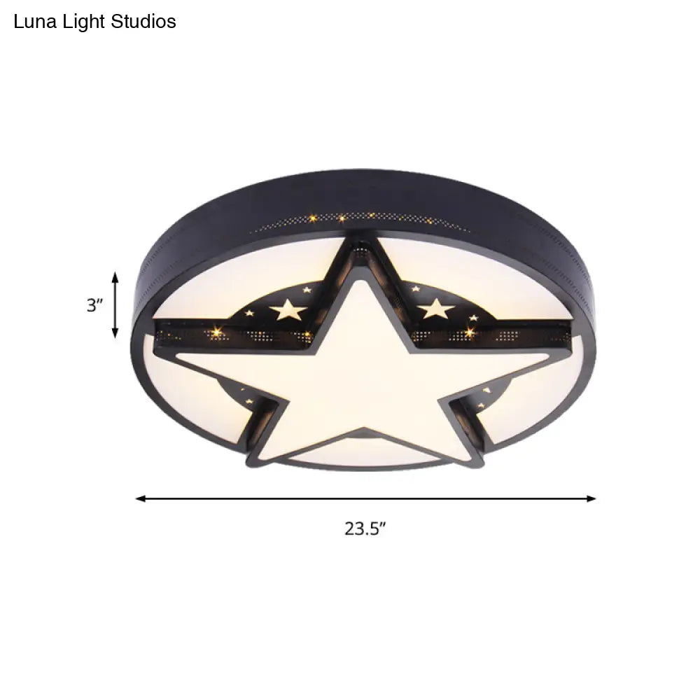 Children’s Bedroom Starry Sky Flush Mount Ceiling Light