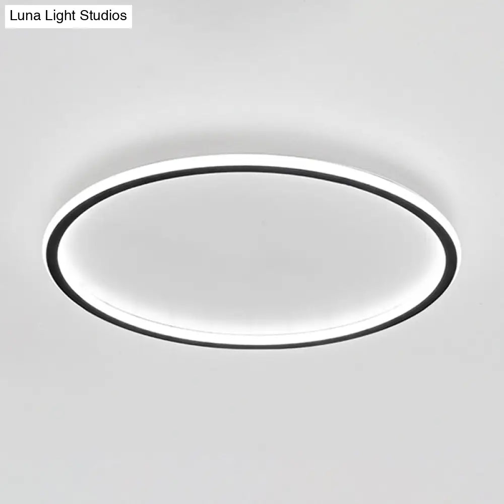 Contemporary Aluminum Flushmount Lights - Stylish Ceiling Fixture For Living Room