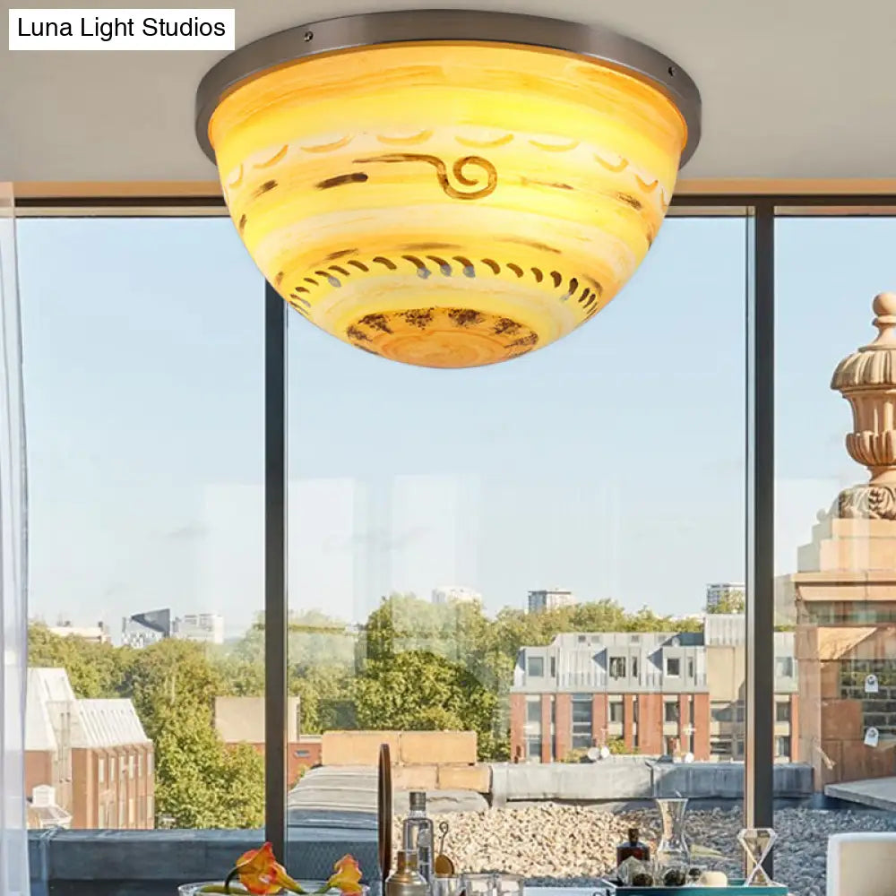 Contemporary Bedroom Flush Mount Ceiling Light