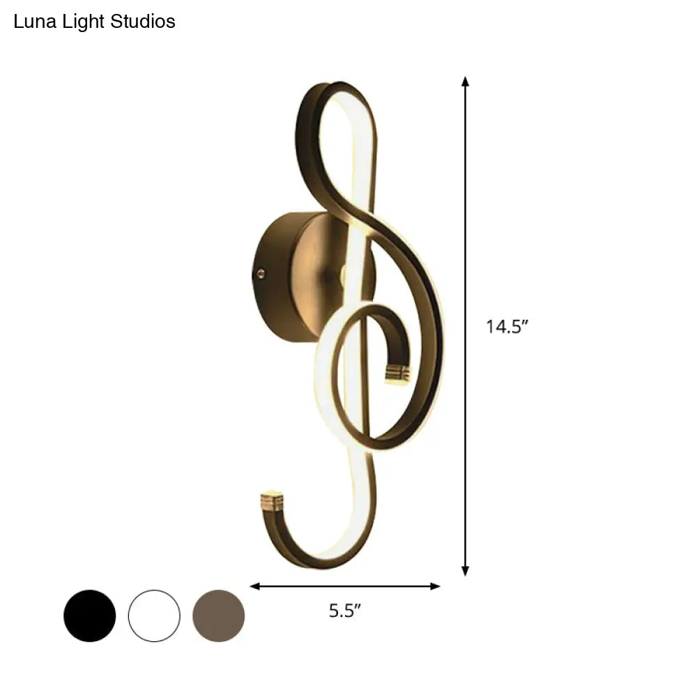 Contemporary Led Wall Sconce Light With Twisted Acrylic Shade - Bedside Lighting