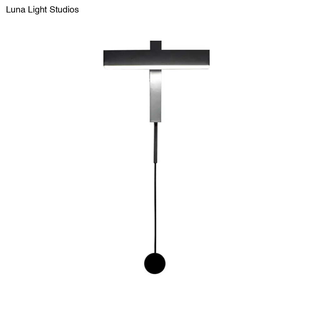 Contemporary Metal Led Rotatable Wall Sconce - Warm Light Lamp