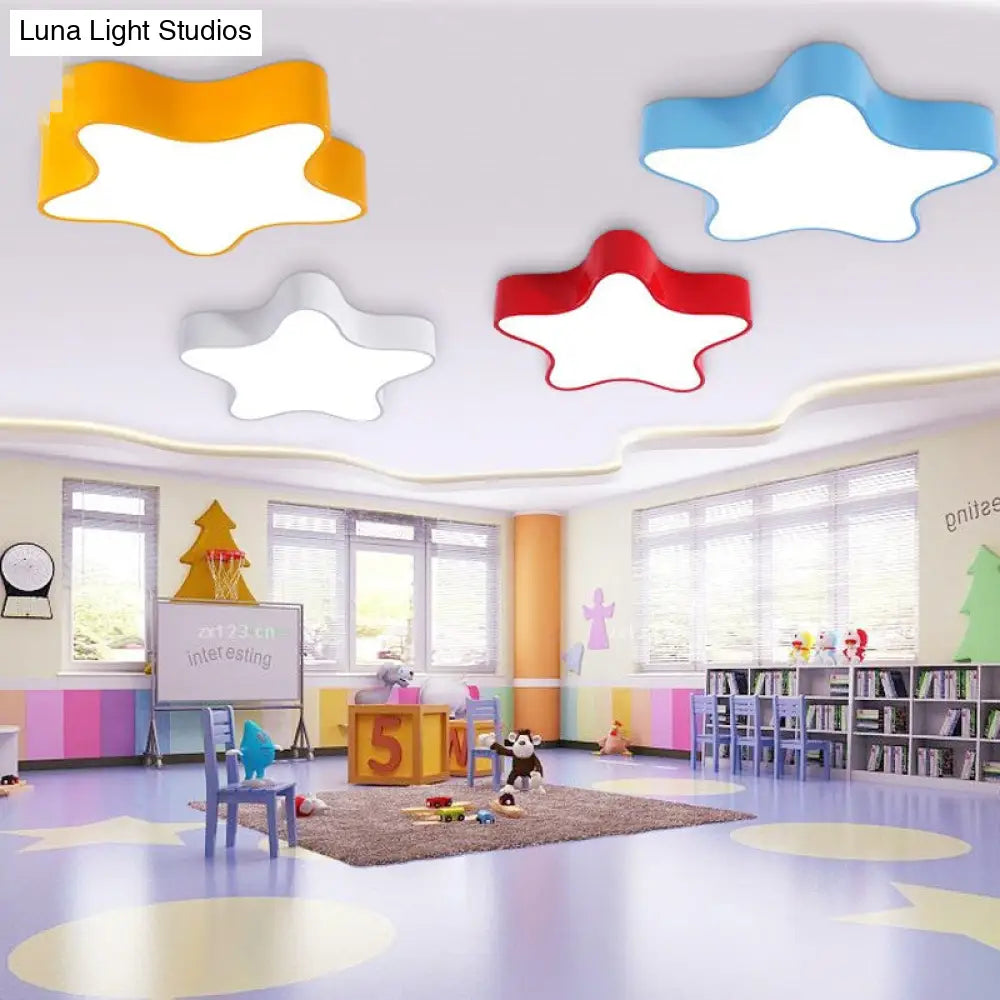 Contemporary Star Ceiling Light For Boys And Girls Bedroom