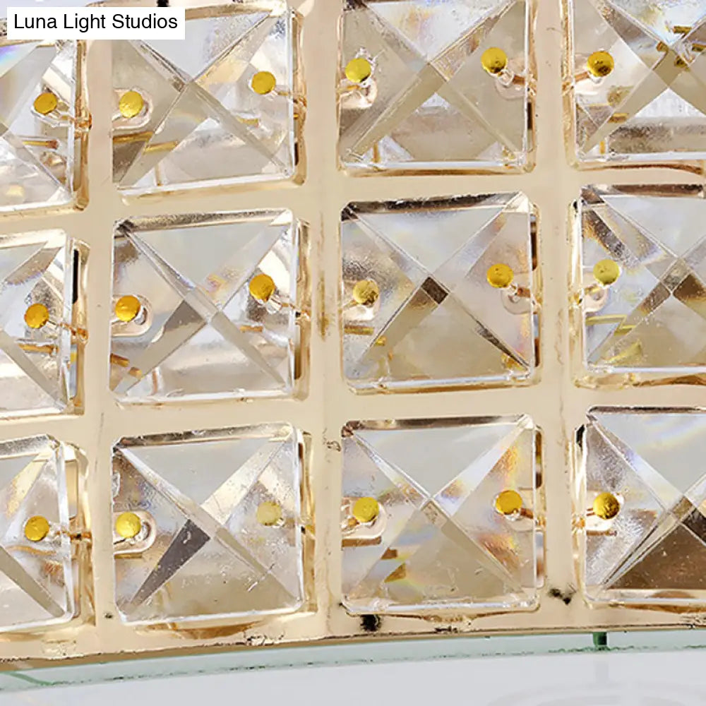 Crystal Led Flush Mount Ceiling Light For Modern Bedroom Décor