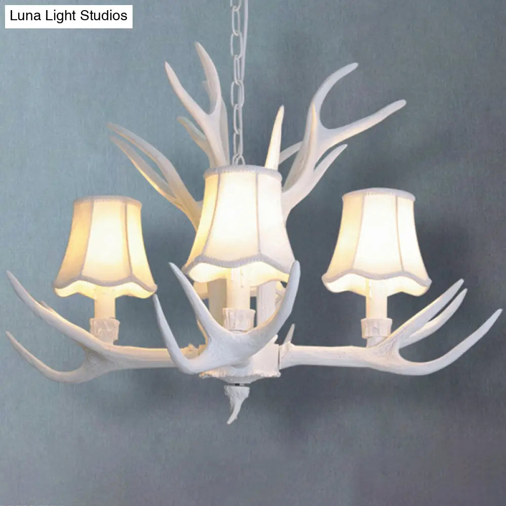 Deer Horn Chandelier Pendant Light For Classic Living Room Decor