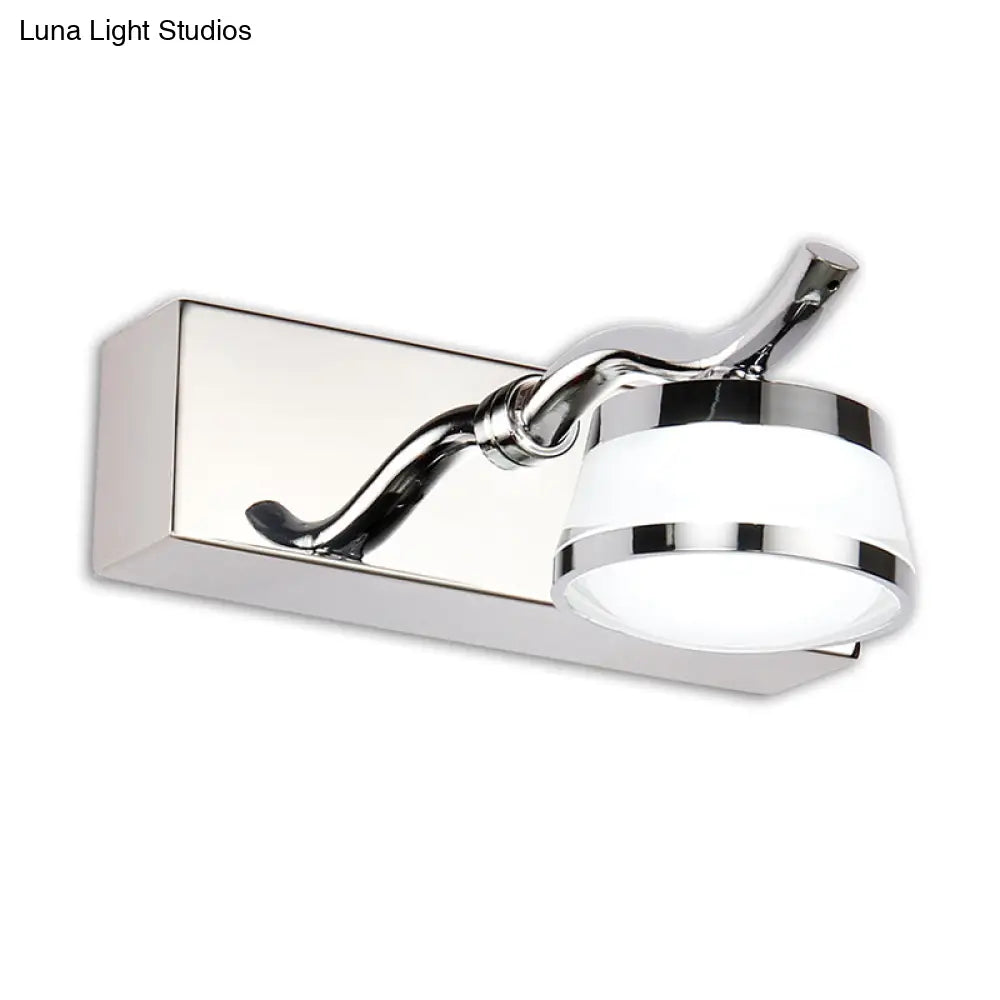 Led Crystal Vanity Mirror Lights - Modern Stainless Steel Bathroom Sconce