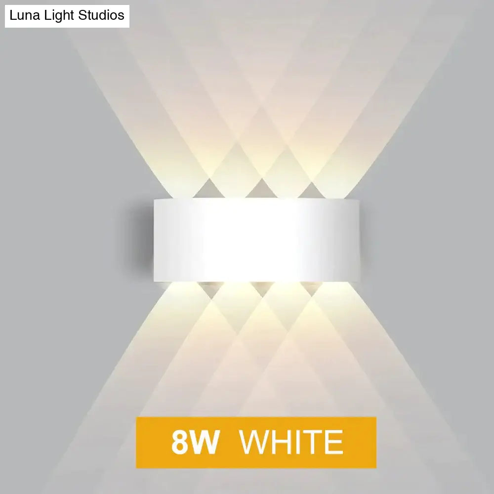 Led Wall Light Outdoor Waterproof Modern Nordic Style Indoor Lamps Living Room Porch Garden Lamp 2W