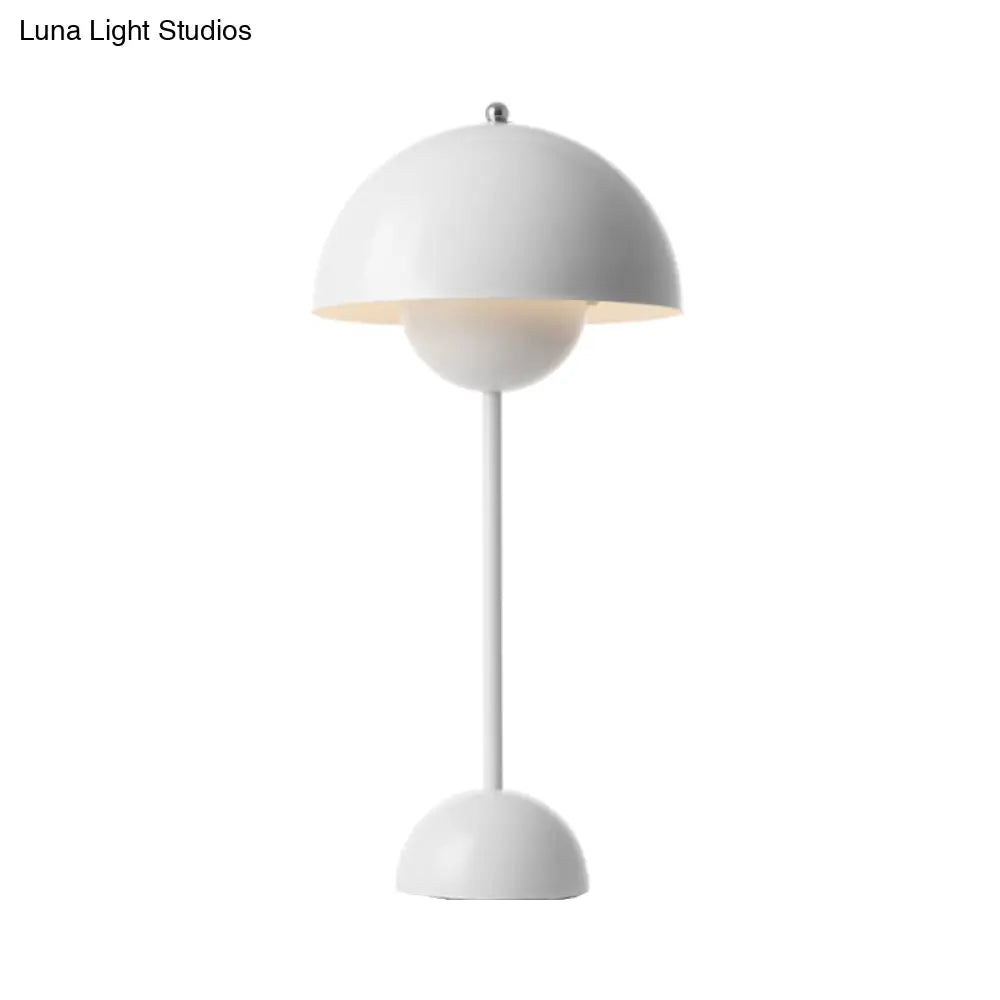 Macaroon Finish Table Lamp With Dome Shade Ideal For Study Room Or Reading Nook