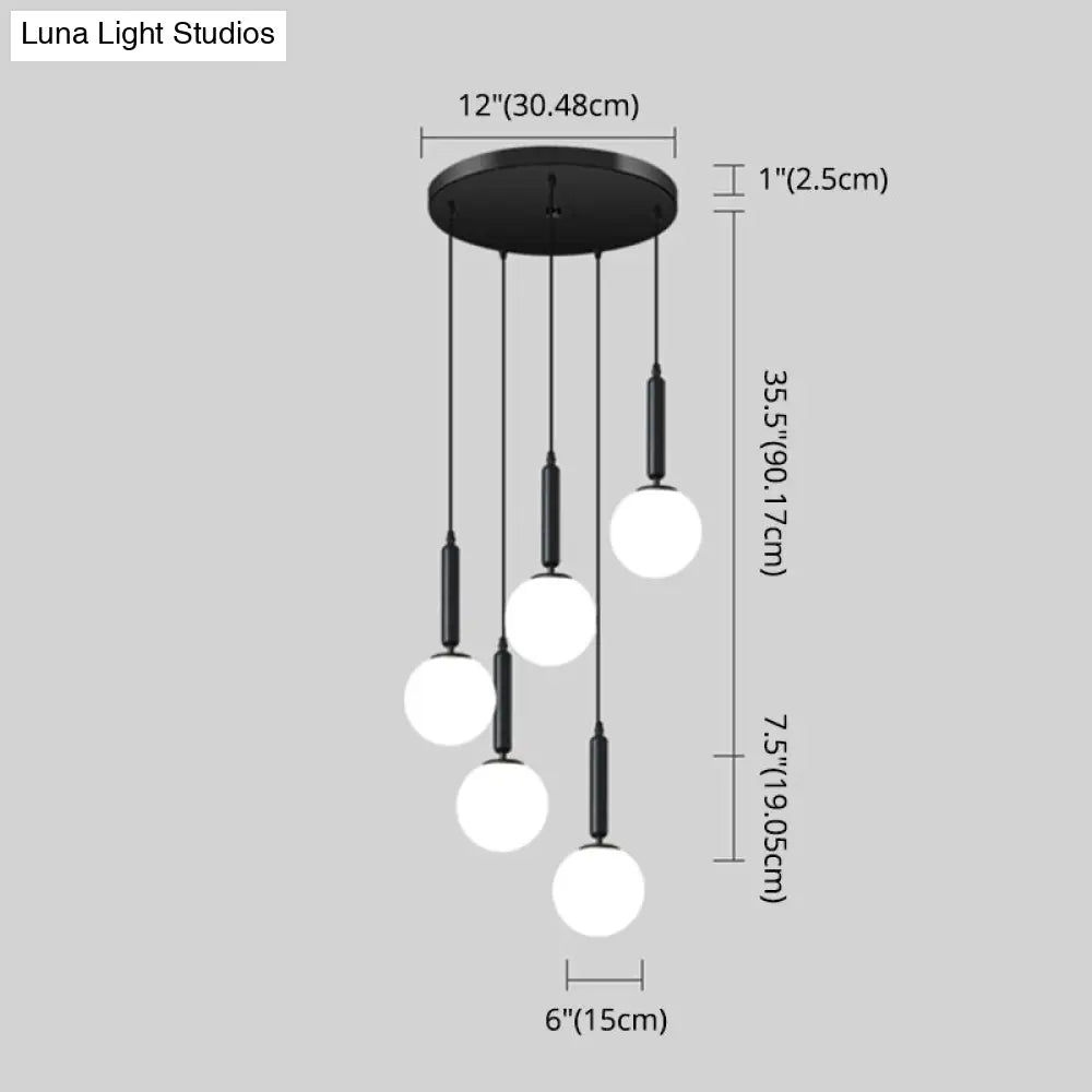 Minimalist Globe Pendant Light For Modern Living Rooms