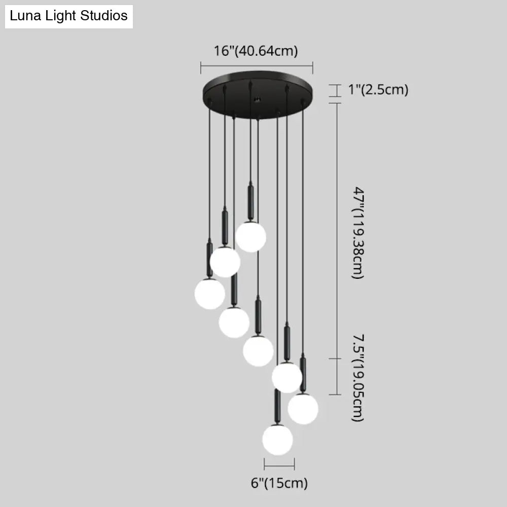 Minimalist Globe Pendant Light For Modern Living Rooms