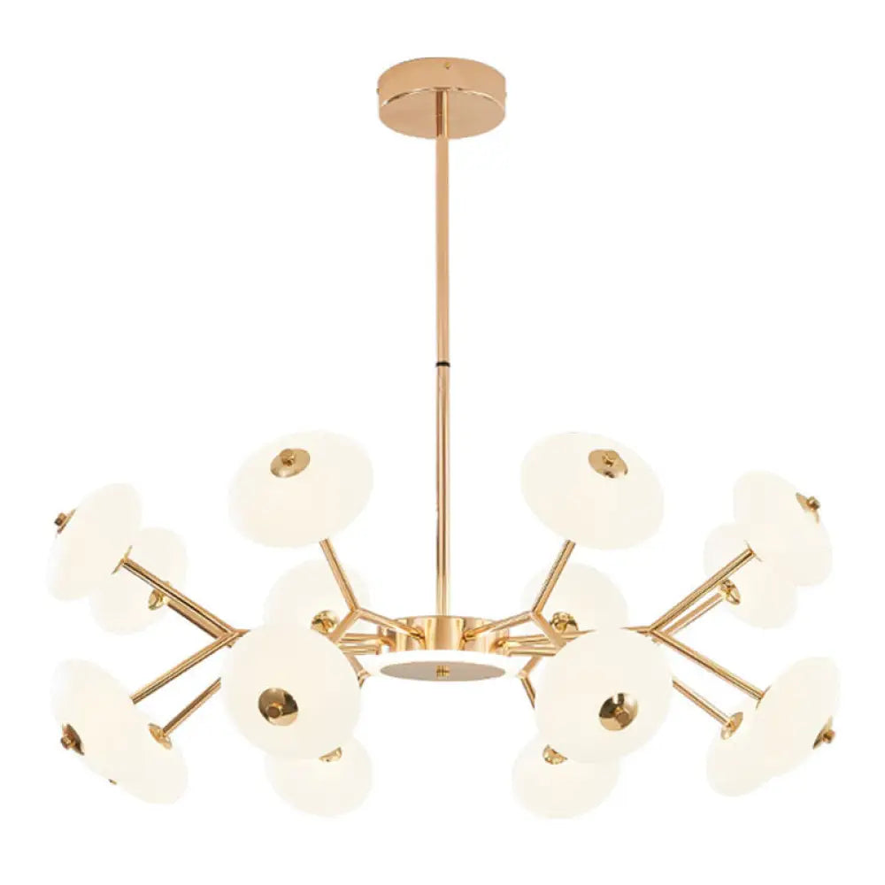 Minimalist Gold Bean Shaped Acrylic Led Chandelier For Bedroom Ceiling 16 /