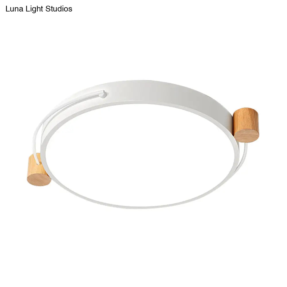 Minimalist Oval Led Ceiling Mount Light In 3 Colors Lengths - Perfect For Bedrooms!