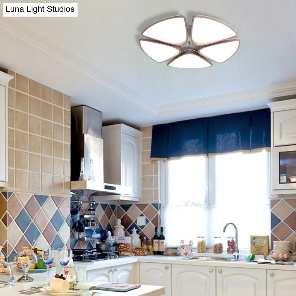 Modern Acrylic Bedroom Ceiling Light Fixture 3/4/5 Heads In White With 3 Color Options