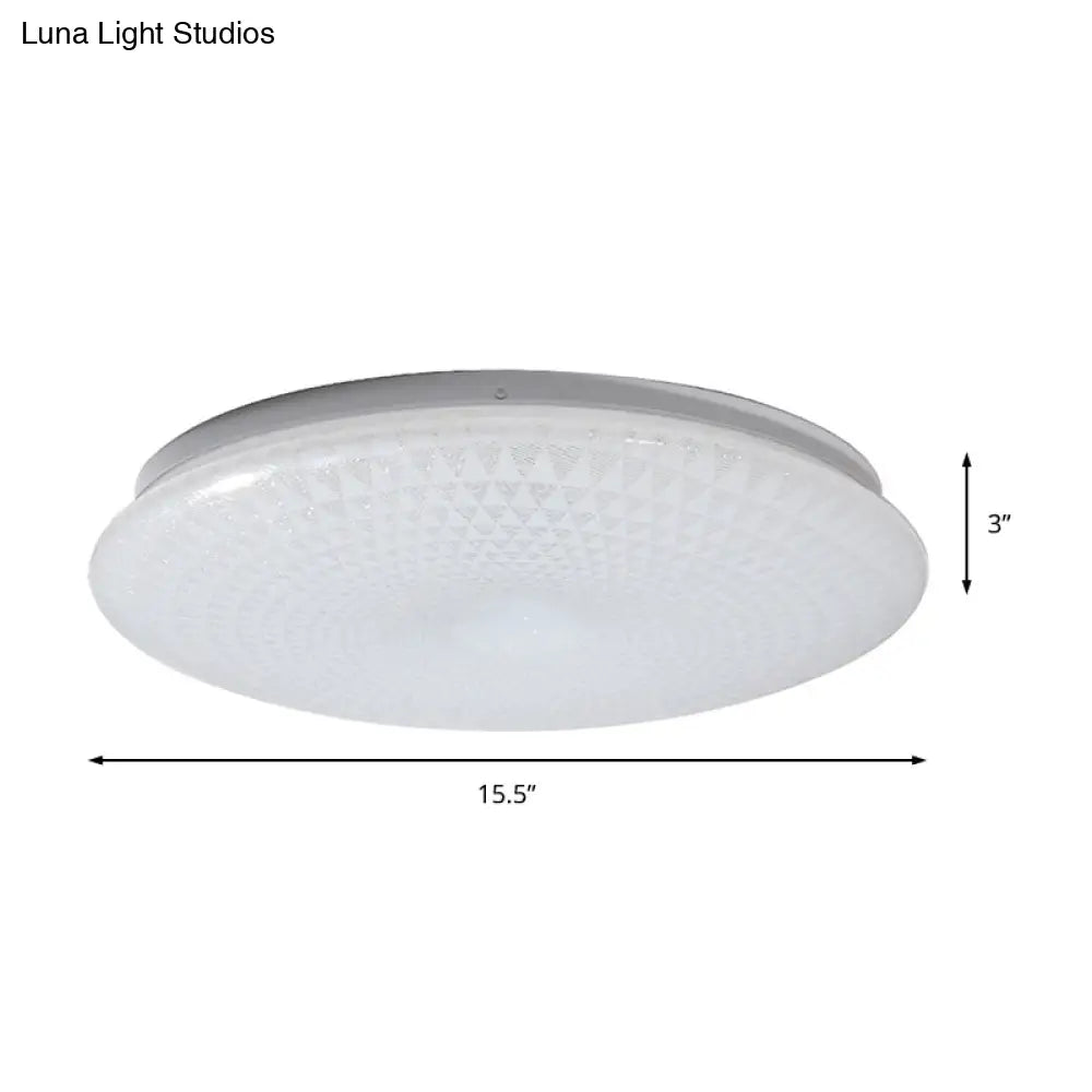 Modern Acrylic Led Ceiling Light Fixture In Warm/White/Natural – 15’/19’ Dia
