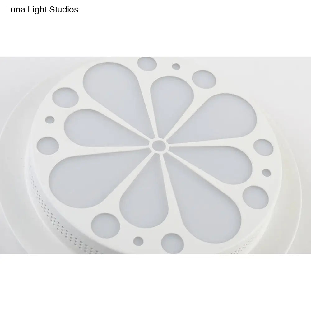 Modern Art Deco Flush Mount Ceiling Light For Hallway - Stylish Circular Acrylic Lamp