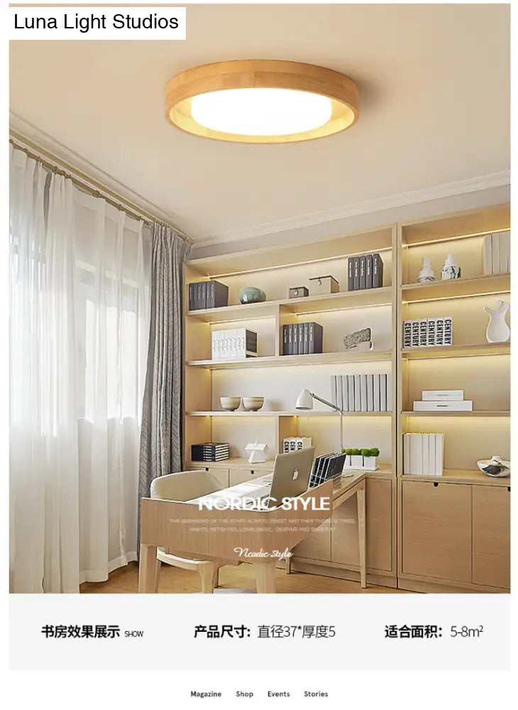 Modern Circle Semi Flush Mount Light Fixture - Stylish Acrylic Ceiling For Bedrooms