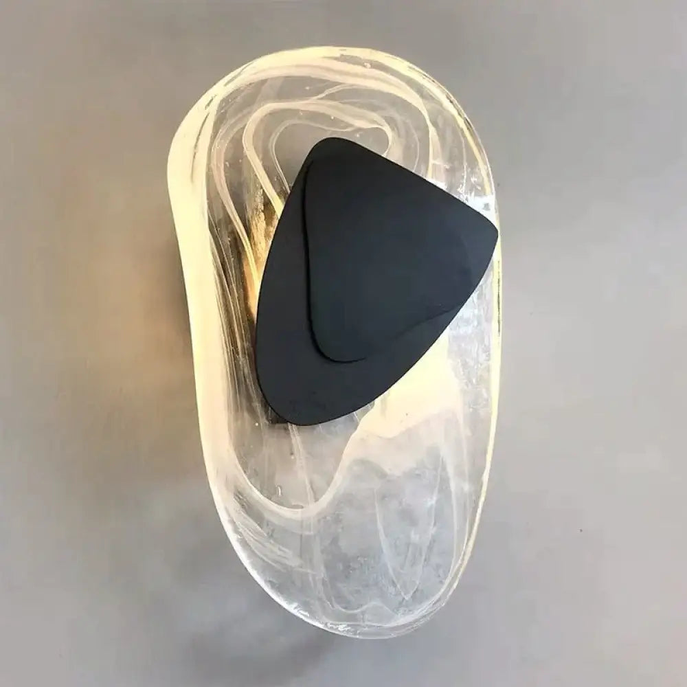 Modern Creative Minimalist Glass Wall Lamp for Study Room Bedroom Bedside Lighting Wall Light
