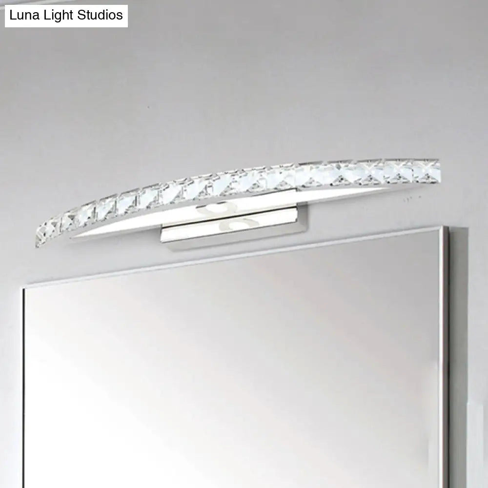 Modern Crystal Bow Wall Sconce In Clear/Champagne 17-27.5 Wide