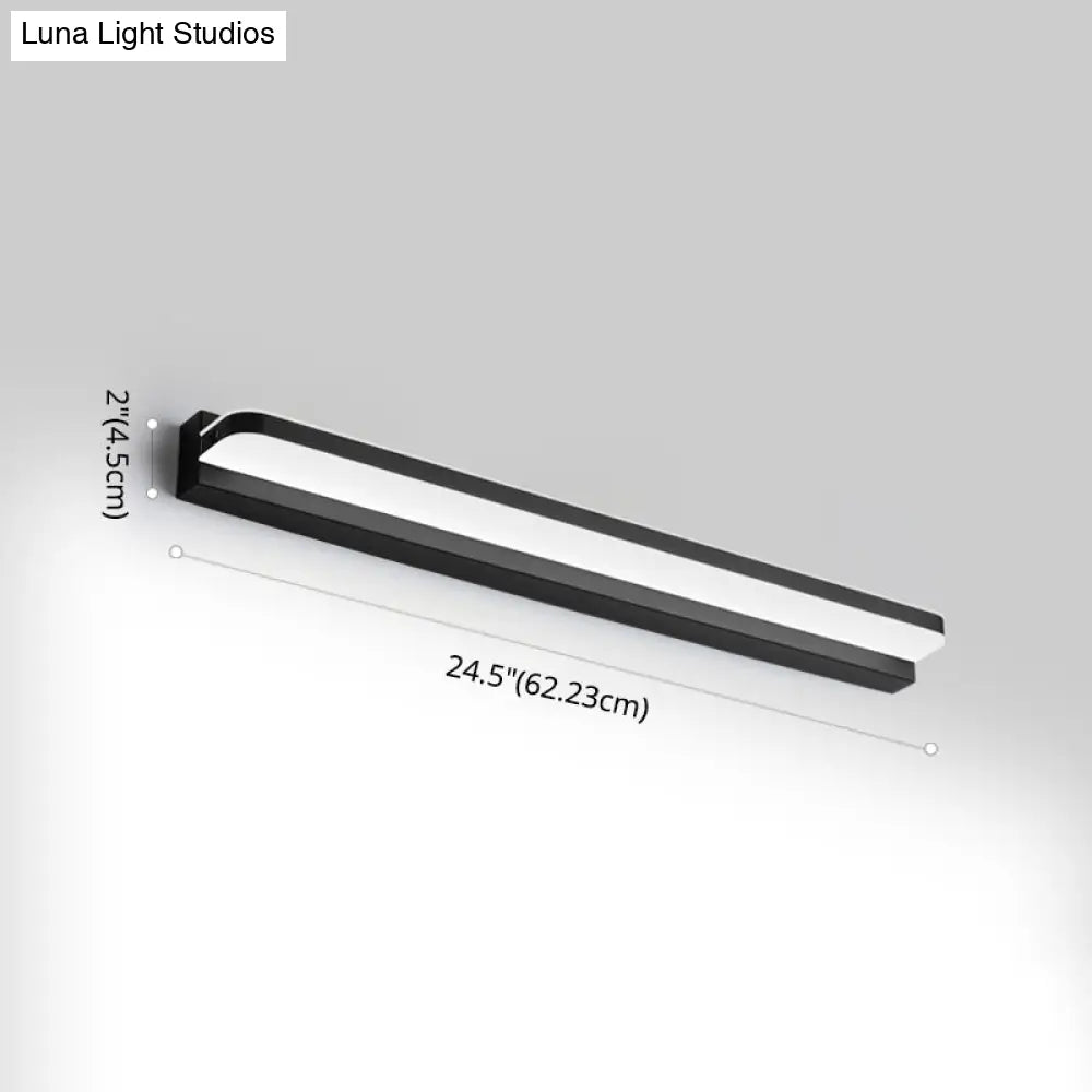 Modern Linear Vanity Wall Lamp Stylish Bathroom Lighting Solution With Multiple Sight Options