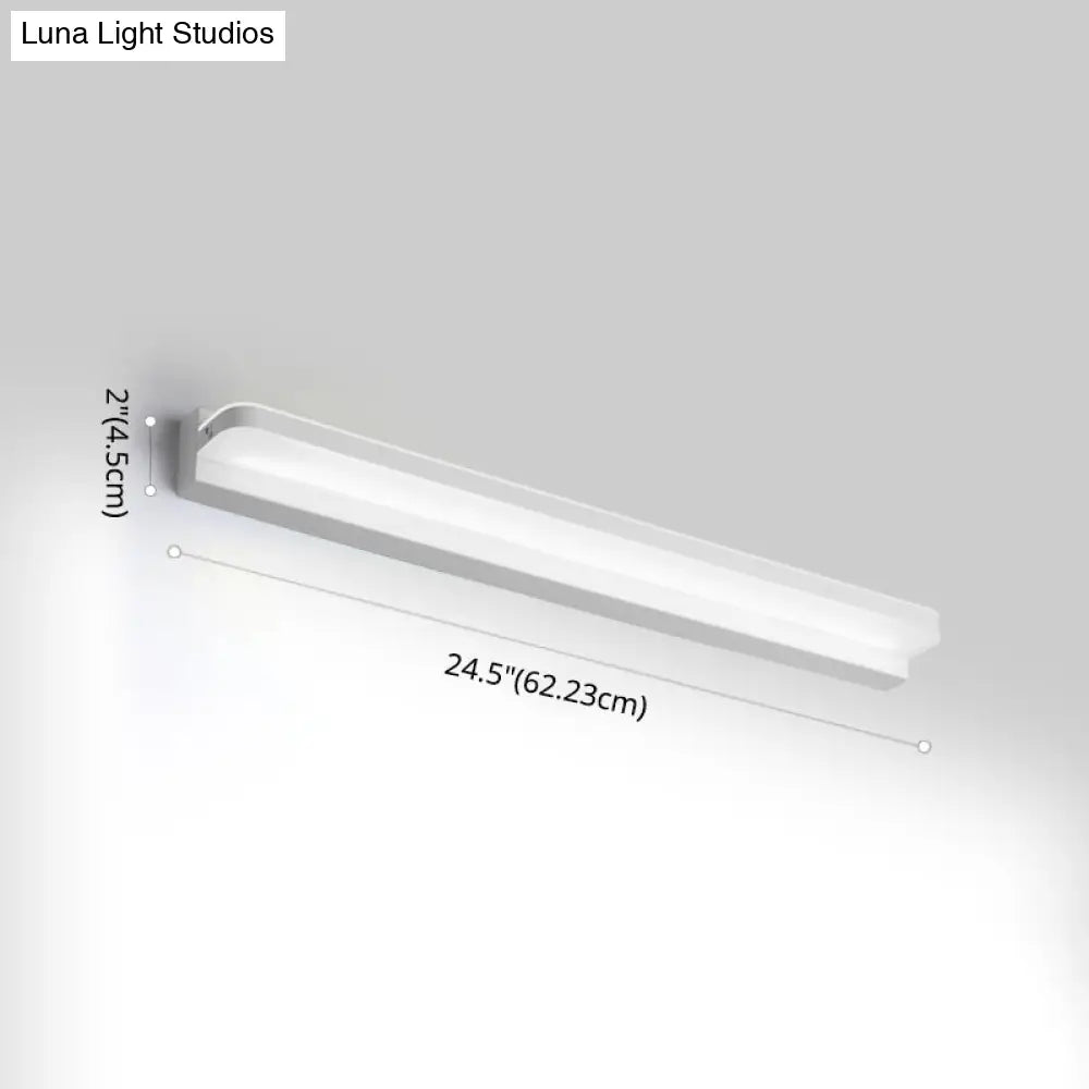 Modern Linear Vanity Wall Lamp Stylish Bathroom Lighting Solution With Multiple Sight Options
