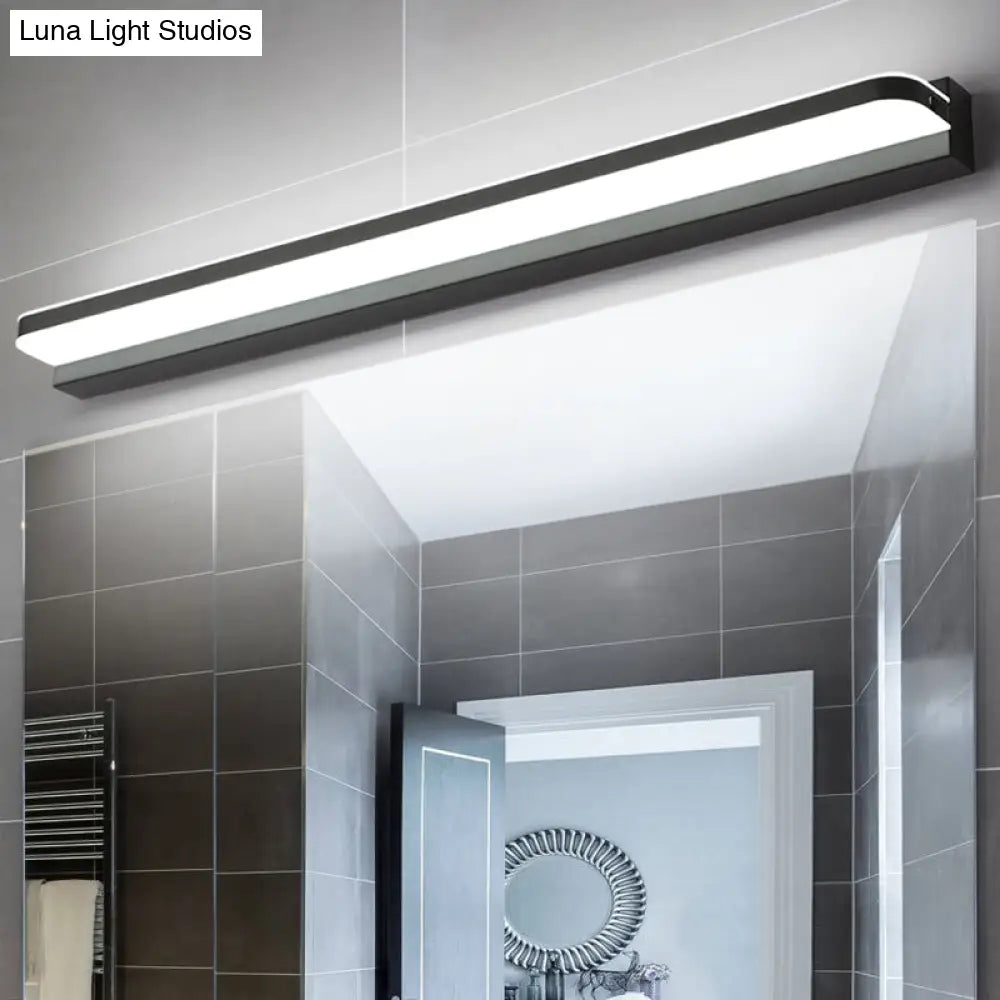 Modern Linear Vanity Wall Lamp Stylish Bathroom Lighting Solution With Multiple Sight Options