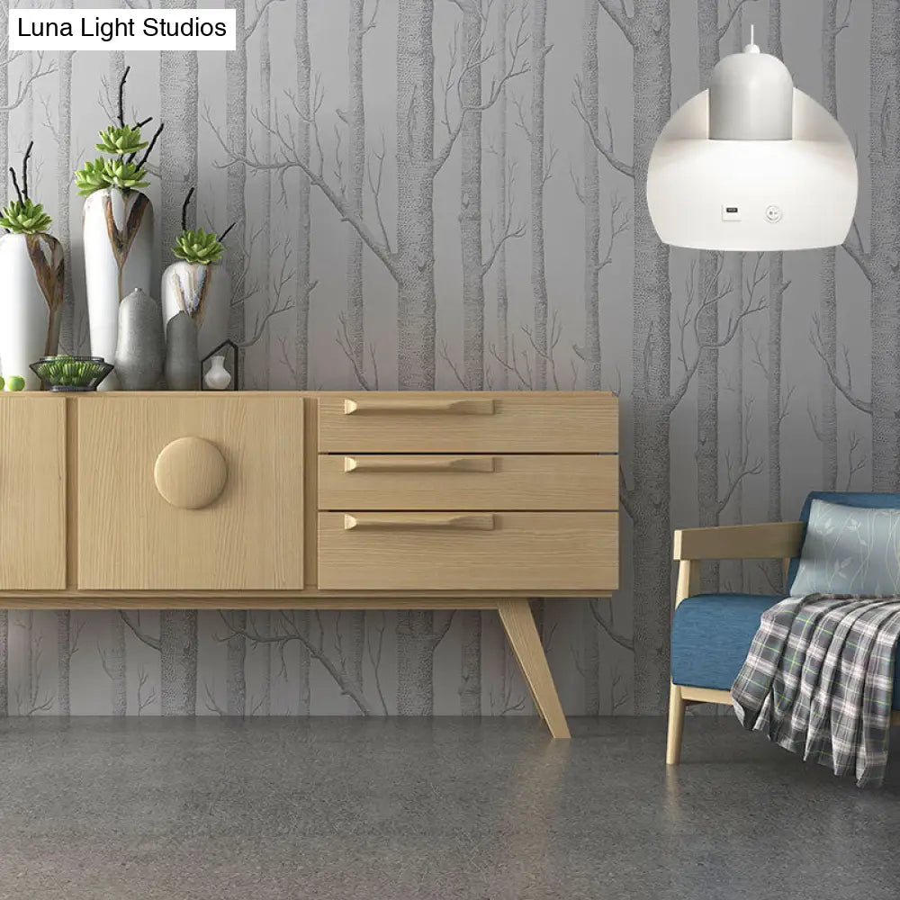 Modern Metal Wall Lamp With 1 Light For Study - Simple & Sleek Design Versatile Lighting Support