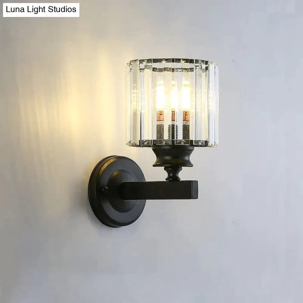 Modern Minimalist Wall Lamp with Glass Shade for Bedside Lighting Living Room Lighting Wall Light