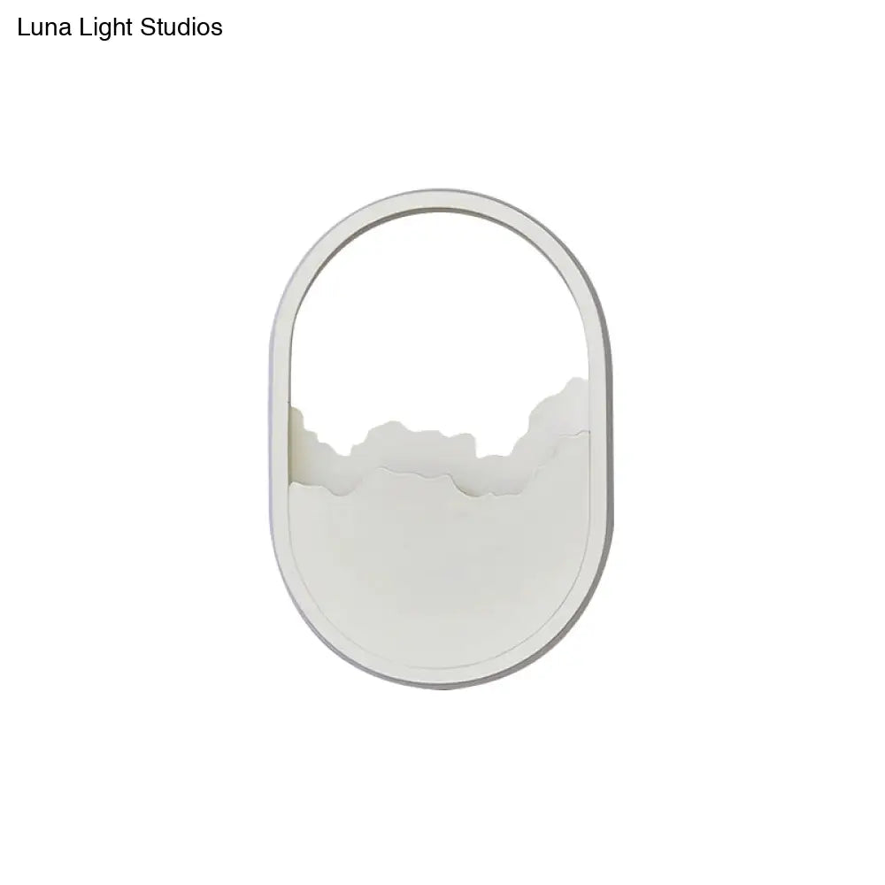 Modern Oval Wall Sconce With Led Lighting For Your Bedroom