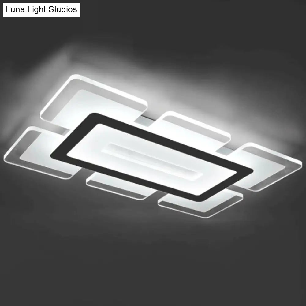 Modern Style Acrylic Led Flush Ceiling Light - Clear!
This Revised Title Maintains The Important