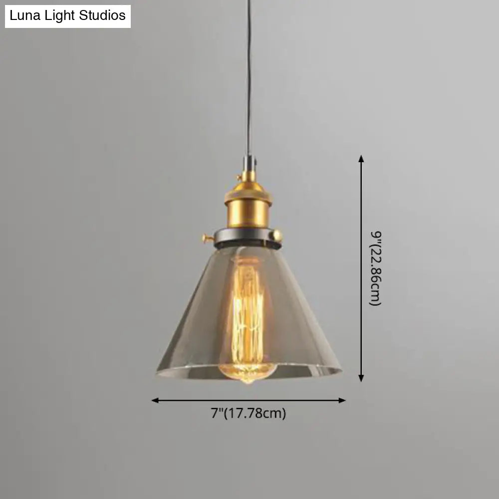 Nordic Industrial Mirrored Glass Pendant Ceiling Light With 1 Hanging
