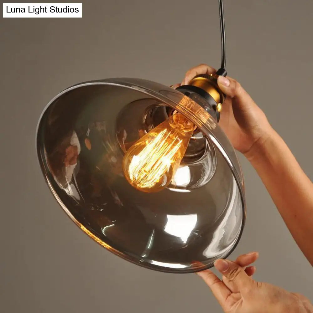 Nordic Industrial Mirrored Glass Pendant Ceiling Light With 1 Hanging