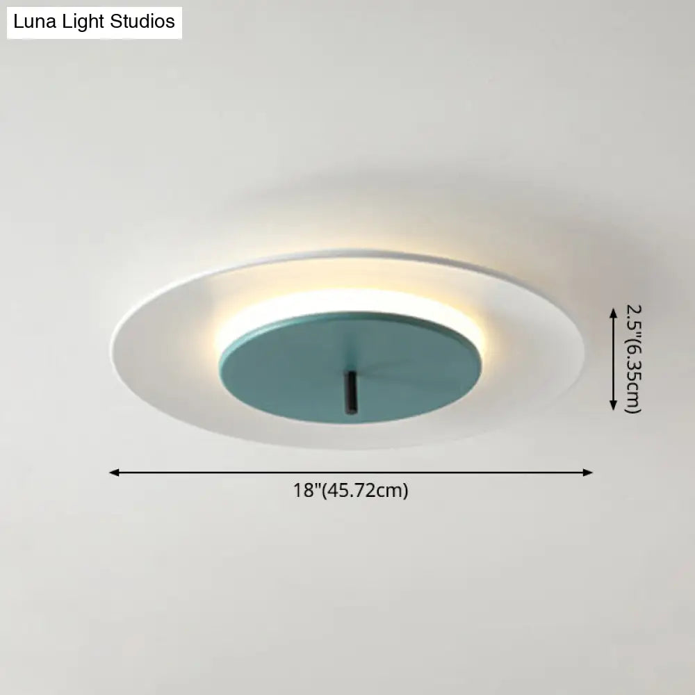 Nordic Led Acrylic Flush Mount Ceiling Light - Stylish Close-To-Ceiling Lighting Fixture