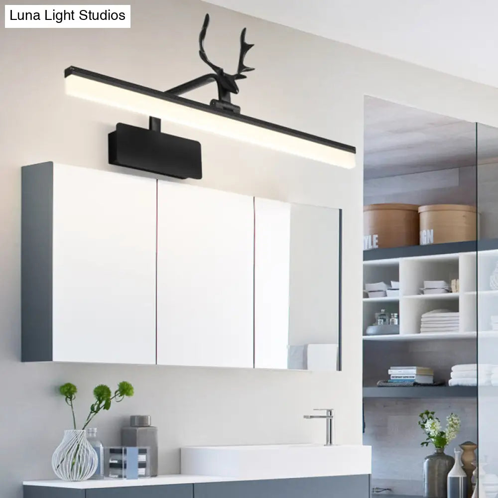 Nordic Light Rectangular Vanity Wall - Extravagant Style Metal Frame