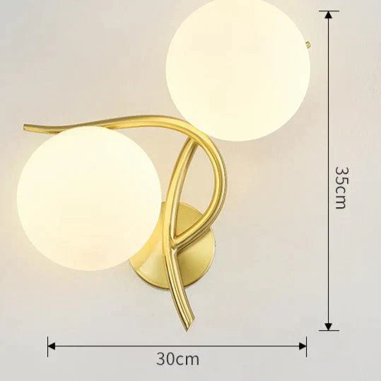 Nordic Minimalist Modern Living Room Corridor Bedroom Full Copper Wall Lamp Lamps