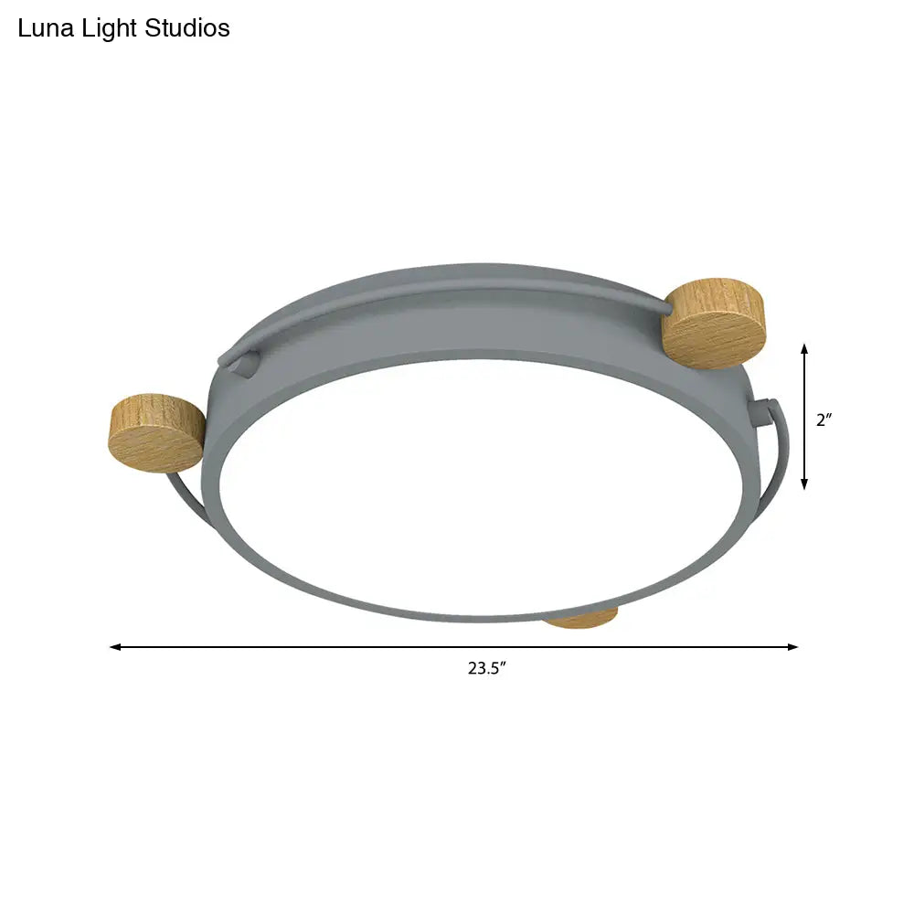 Nordic Orbital Led Ceiling Fixture - 16’/19.5’/23.5’ Wide Flush Mount Lamp In