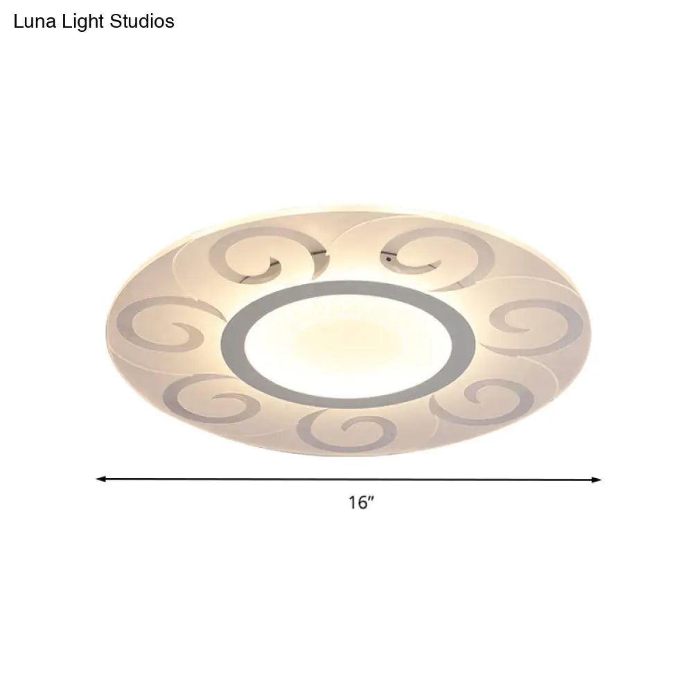 Nordic Style Acrylic Blossom Led Flush Mount Ceiling Lamp Ideal For Study Room