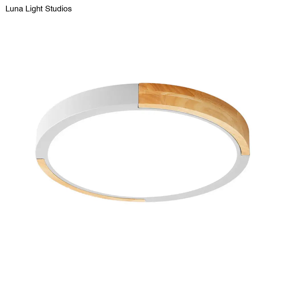 Nordic Style Led Ceiling Flush Mount Lighting With Acrylic Shade