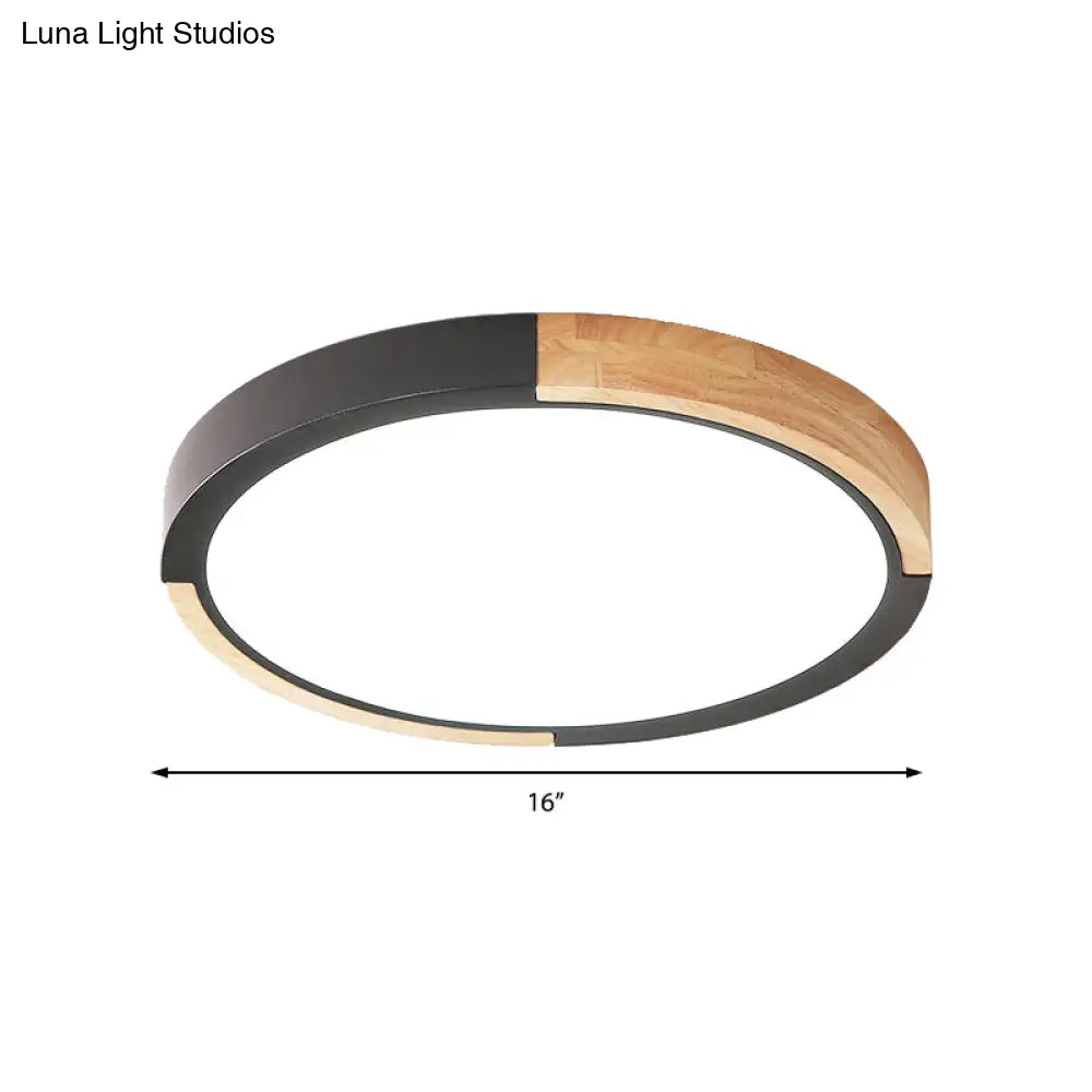 Nordic Style Led Ceiling Flush Mount Lighting With Acrylic Shade