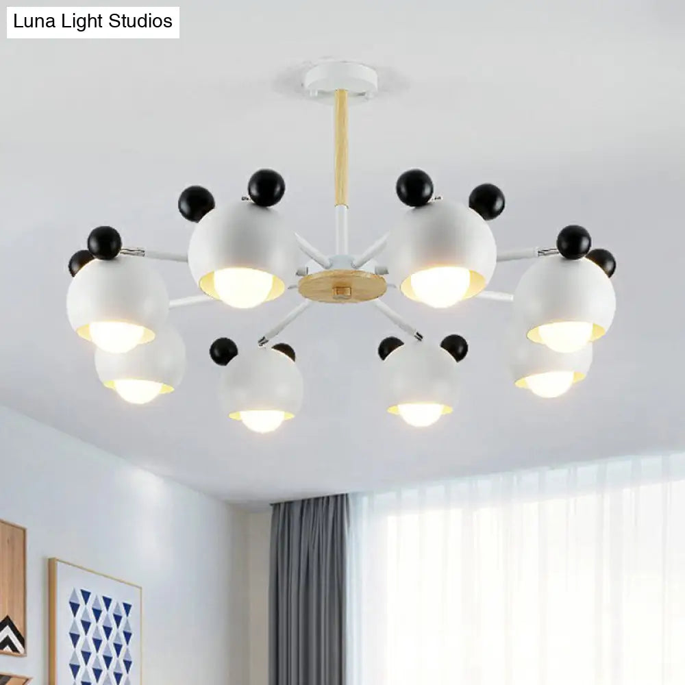 Nordic Style Swivel Chandelier Light - Metal Pendant Fixture For Living Room