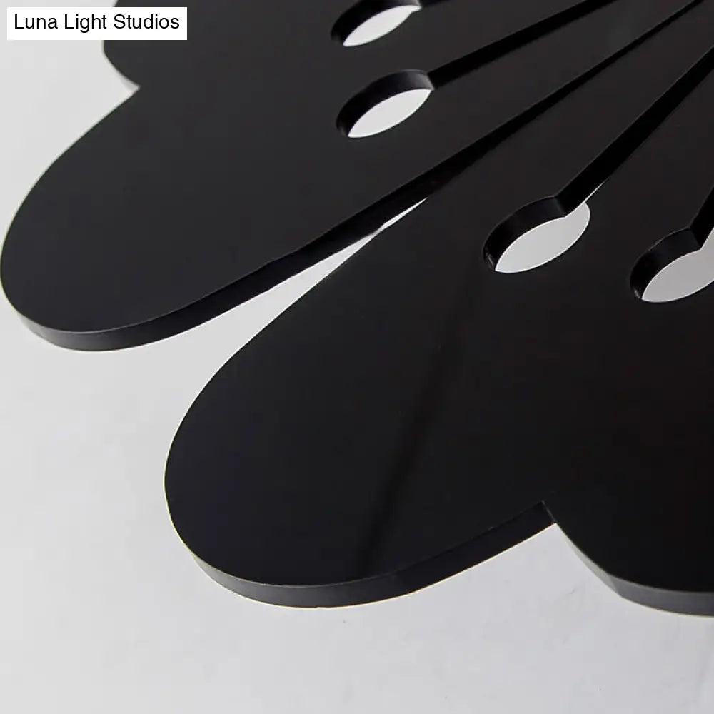 Plum Blossom Wall Light: Modern Acrylic Sconce Lamp For Girls Bedroom & Kindergarten